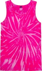 Unisex Tie Dye Tank Top Sleeveless 100% Cotton Summer Beach Shirt Hand Dyed