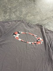 Oakley Software Men’s red camp short sleeve Graphic Logo T-Shirt, XL Regular