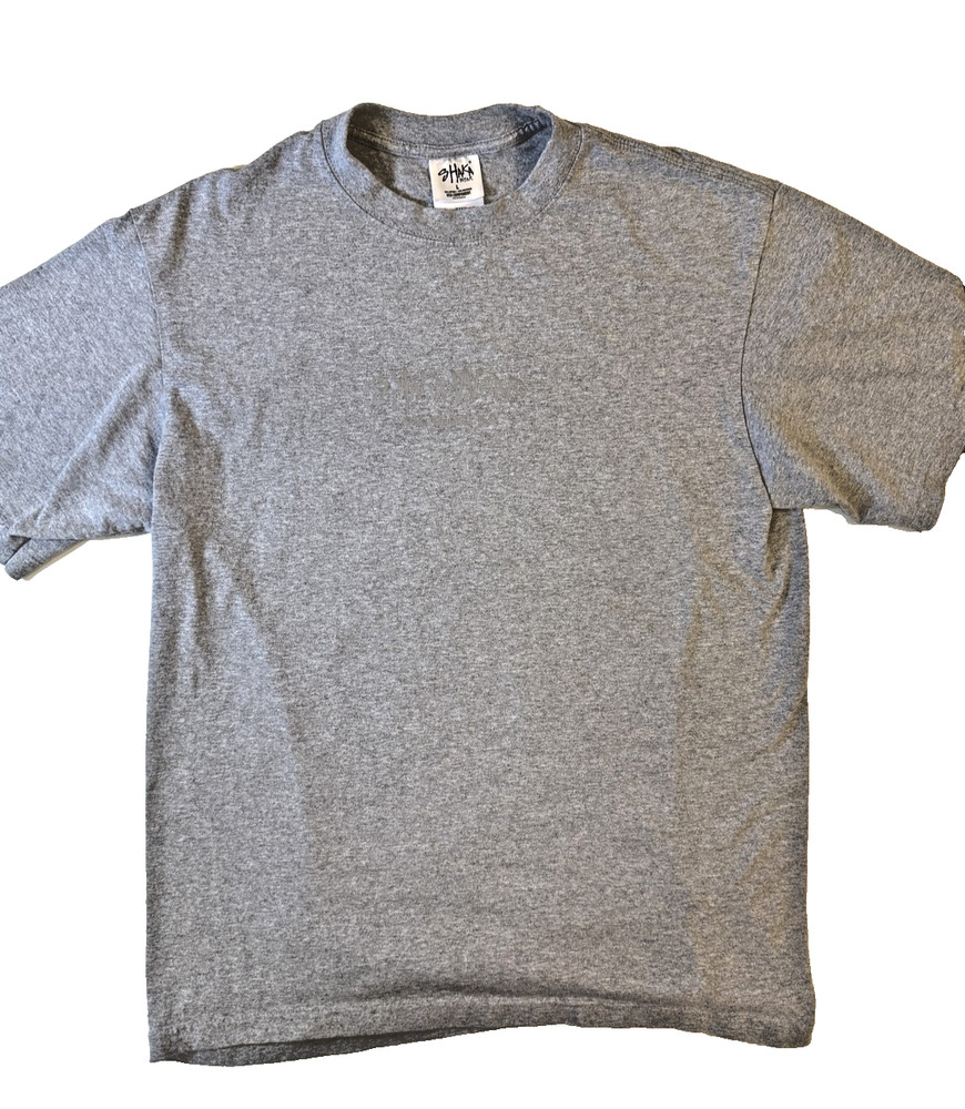 Y2K Shaka Wear TShirt Mens LG Gray Streetwear Los Angeles Super Heavyweight