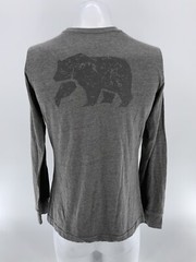 The Normal Brand Pocket T-Shirt Long Sleeve M Gray Cotton Poly Rayon YGU U4-103
