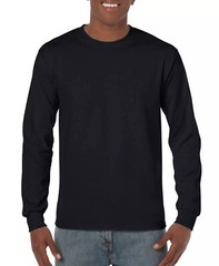 NEW XL Black G540 5400 Gildan Heavy Cotton Long-Sleeve T-Shirt Blank