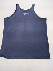 Body Glove Tank Top T-Shirt Mens XL Blue 90s Beach USA Made Stained VINTAGE