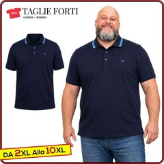 men’s short sleeve cotton polo shirt with collar PLUS SIZES from 2xl to 10xl