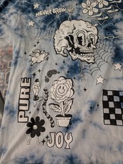 Alab Never Grow Up Tie Dye Tee Shirt Pre Owned Excellent