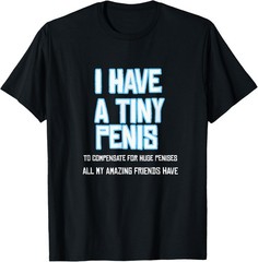 Funny Sarcastic Offensive Prank-I Have A Tiny Penis T-Shirt