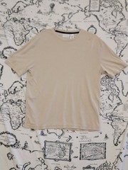 Concepts by Claiborne Men’s Beige V-Neck T-Shirt Size L Short Sleeve Modal Blend