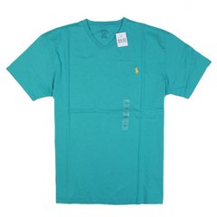Polo Ralph Lauren Mens S SM V-Neck Modern Classic-Fit T-Shirt Tee Mens DIV Green