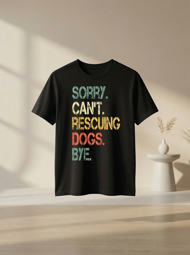 Retro Love Dogs Rescue Mom Foster Adopt Volunteer Shelter Dog Lover Graphic Tee
