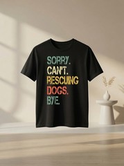 Retro Love Dogs Rescue Mom Foster Adopt Volunteer Shelter Dog Lover Graphic Tee