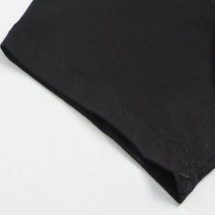 New Fashion Rhinestones Bear Short Sleeve Luxury Men Black White T-Shirt