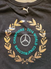 Mercedes AMG Petronas Formula 1 2014 Constructors Champions Black T-Shirt Size M