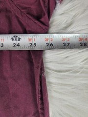 Giovanni Uomo Mens Shirt Button Up Maroon SZ 17 1/2 36 37 Long Sleeve