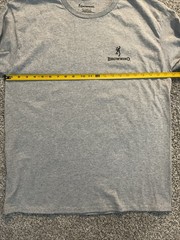 Browning Graphic L/S T Shirt Whitetail Flag Sport Gray 134420908 Mens Sz L NWT