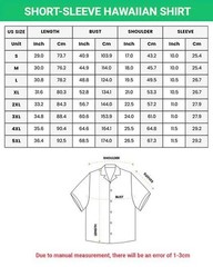 Trendy Patchwork Contrast Color Leaf – 3D Print Hawaiian Shirt – Adults & Youth