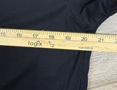Cuts Clothing Shirt Mens Large Black Curve-Hem Short Sleeve Henley Tee