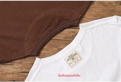 Mens Vintage Long Sleeve T-Shirt Cotton Crew Neck Button Casual Pure Color Shirt