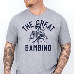 THE GREAT BAMBINO | New York Baseball Soft Ring Spun Pre-Shrunk Cotton T-Shirt