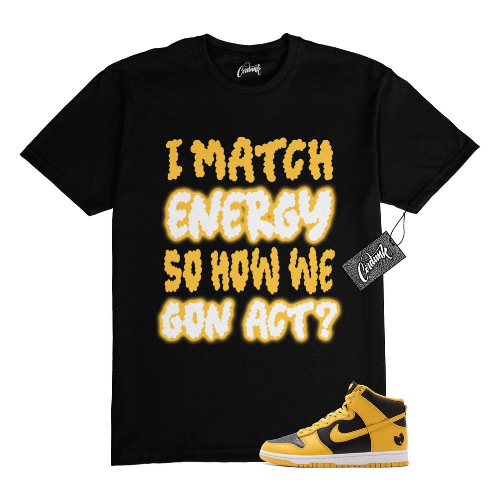 Dunk Tang Pollen Yellow Gold Black White High 2024 T Shirt to Match MATCH