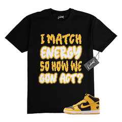 Dunk Tang Pollen Yellow Gold Black White High 2024 T Shirt to Match MATCH