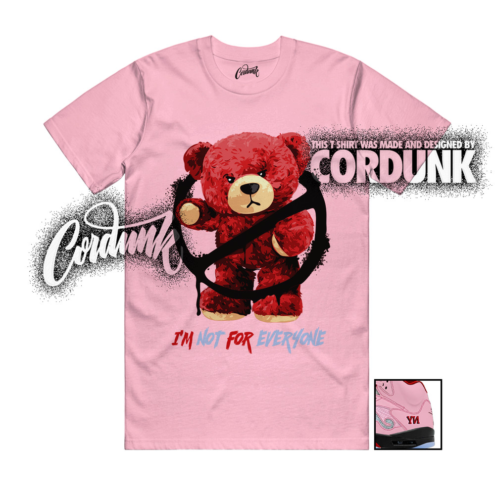 5 NY Arctic Pink Metallic Silver University Red T Shirt Match NOT