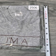 Vintage 90s Stedman T Shirt Mens XL Gray Heathered Graphic Short Sleeve Shrunk