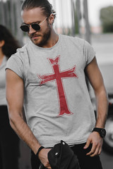 Crusader Cross Knights Christian Jesus Tees Templar Cross Crusader T shrits