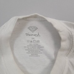 Diamond Shirt Mens 2XL XXL White Comfort Casual Outdoors Stylish Logo