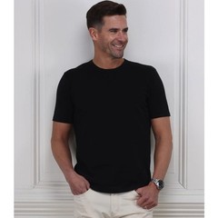 Collars and Co Lucca Cotton and Silk Tee Shirt Black Size 3XL NEW