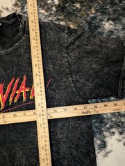 Colortone Men’s Black “MANIAC” Graphic Print Short Sleeve Crew Neck T-Shirt S