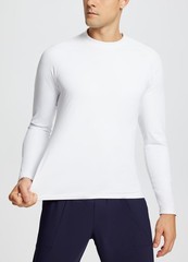Men’s Thermal Fleece Long Sleeve Shirt for Cold Weather Workout and Running L