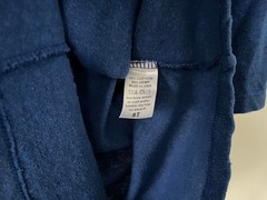 BLACK CRANE Kids T-Shirt 8Y Blue Hemp Made in USA