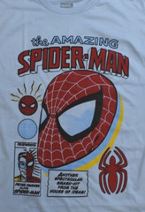 Marvel Spider-Man Mens Spiderman Big Head Comics Graphic Shirt New S-2XL
