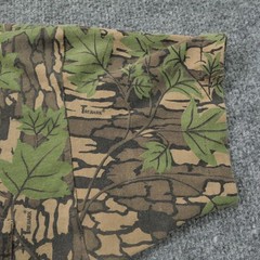 Vintage Camouflage T Shirt Adult Medium Brown Green Tree Bark Ace Sportswear 80s