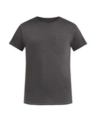 ATHLETIC WORKS Men’s S (34-36) Pocket Cotton Tee Short Sleeve • Charcoal