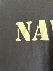 United States Navy T and ironically the color is navy with white lettering. XXL