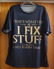 Mens xxxl t-shirt “Thats What I Do” fix things know things Dark Blue novelty