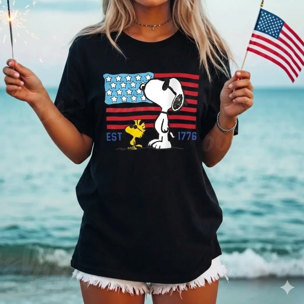 Funny 4th Of July Patriotic USA Flag Graphic T Shirt Vintage America Tee