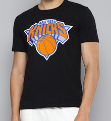 New York Basketball Fan Royal Blue T-Shirt Logo Graphic Tee Apparel