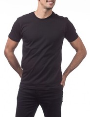 PRO CLUB MENS LIGHTWEIGHT T SHIRTS 4 X-Large BLK WHITE