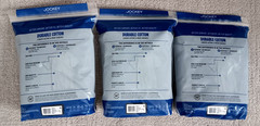 Lot of 3 Jockey Essentials Crew Neck Cotton T-Shirts, 3 Pack, Black _Size Medium