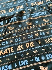 NEW Krew Tee T-shirt Shirt S Small Skate Or Die Concert TK 08 Black Blue Orange