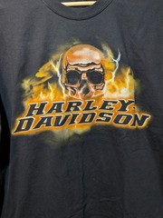 Vintage Black 2004 Fairbanks Alaska Harley Davidson Shirt Size XL