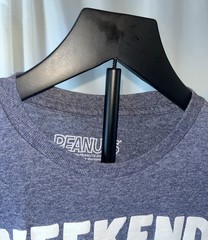 Peanuts Snoopy Blue Graphic T-shirt Weekend Plans Size S Movie Cartoon