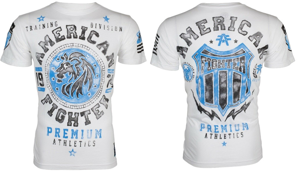 AMERICAN FIGHTER Alabama Lion White Athletic Mens Crewneck T-shirt XL-3XL
