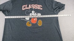 Classic Disney Mickey Mouse Dark Heathered Grey T-Shirt Tee ~ Super Soft! Sz 3XL