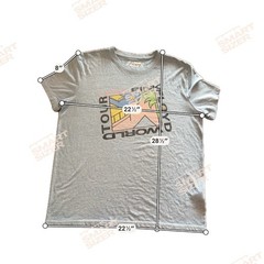 Pink Floyd World Tour 1988 Graphic T-Shirt 22.5 in Blue Rock & Pop Tee