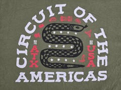 Circuit of the Americas Shirt Mens Medium Green Snake Track Racing Tee