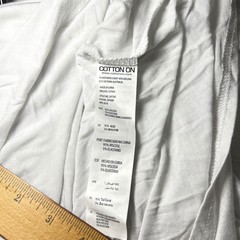 Cotton On White Long Sleeve Top Mens Size S Essi 2 L/S Viscose Blend Casual