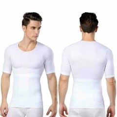 2022 Summer SecondSkin Men Compression T-Shirt Body Shaper Slimming Cooling Vest
