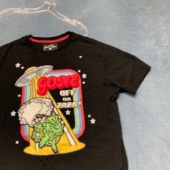 Frost Originals Gone Off Da Zaza T Shirt Men Large Black Crew Neck Graphic Print